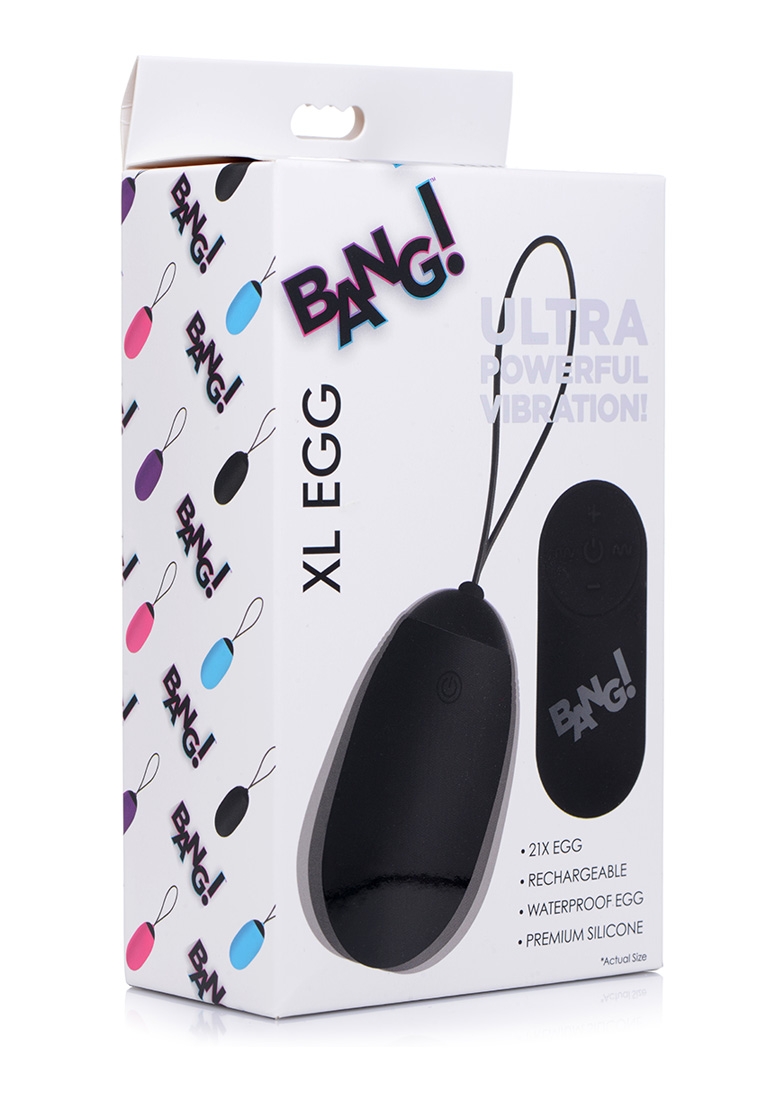 XL Vibrating Egg - Black