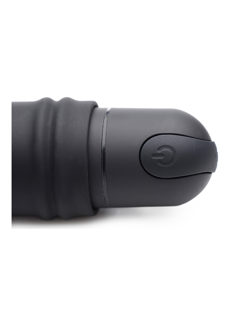 XL Bullet & Swirl Silicone Sleeve - Black