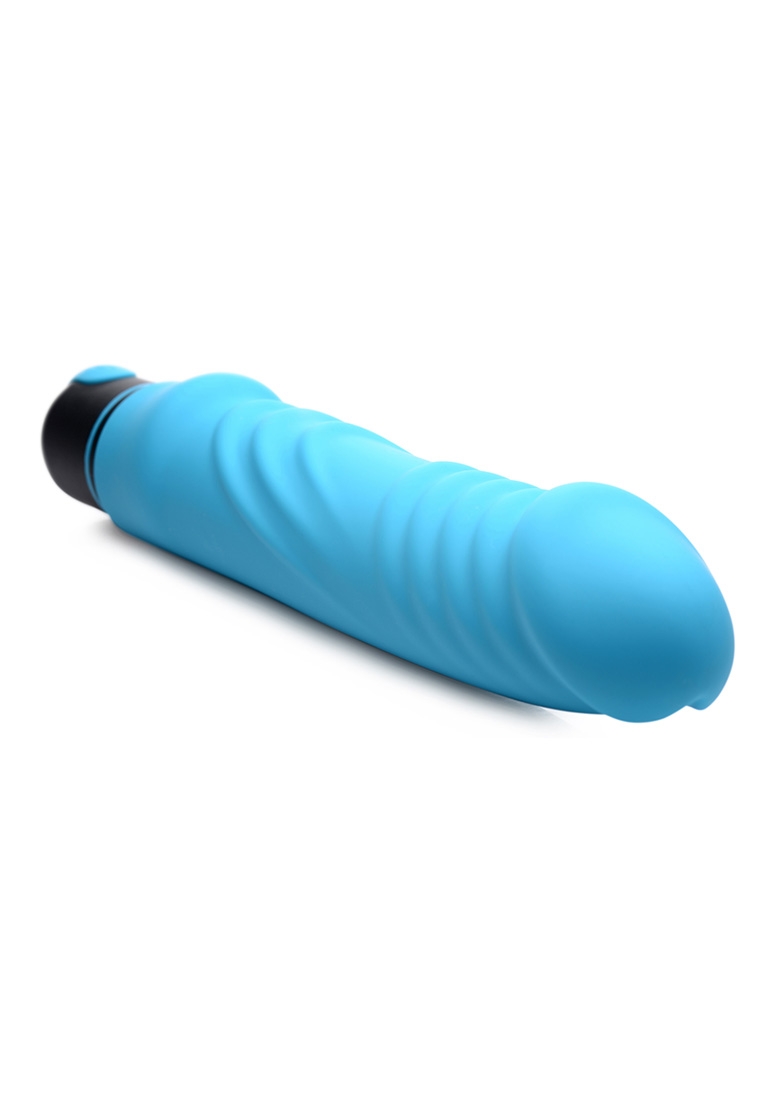 XL Bullet & Ribbed Silicone Sleeve - Blue