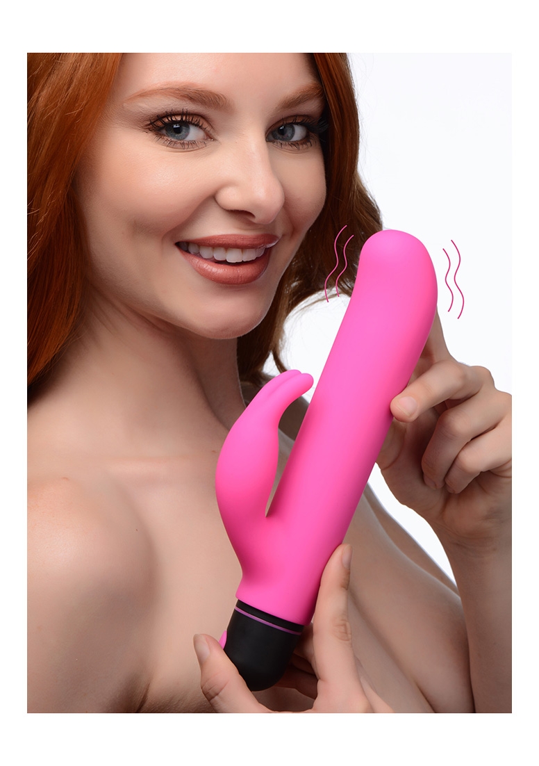 XL Bullet & Rabbit Silicone Sleeve - Pink