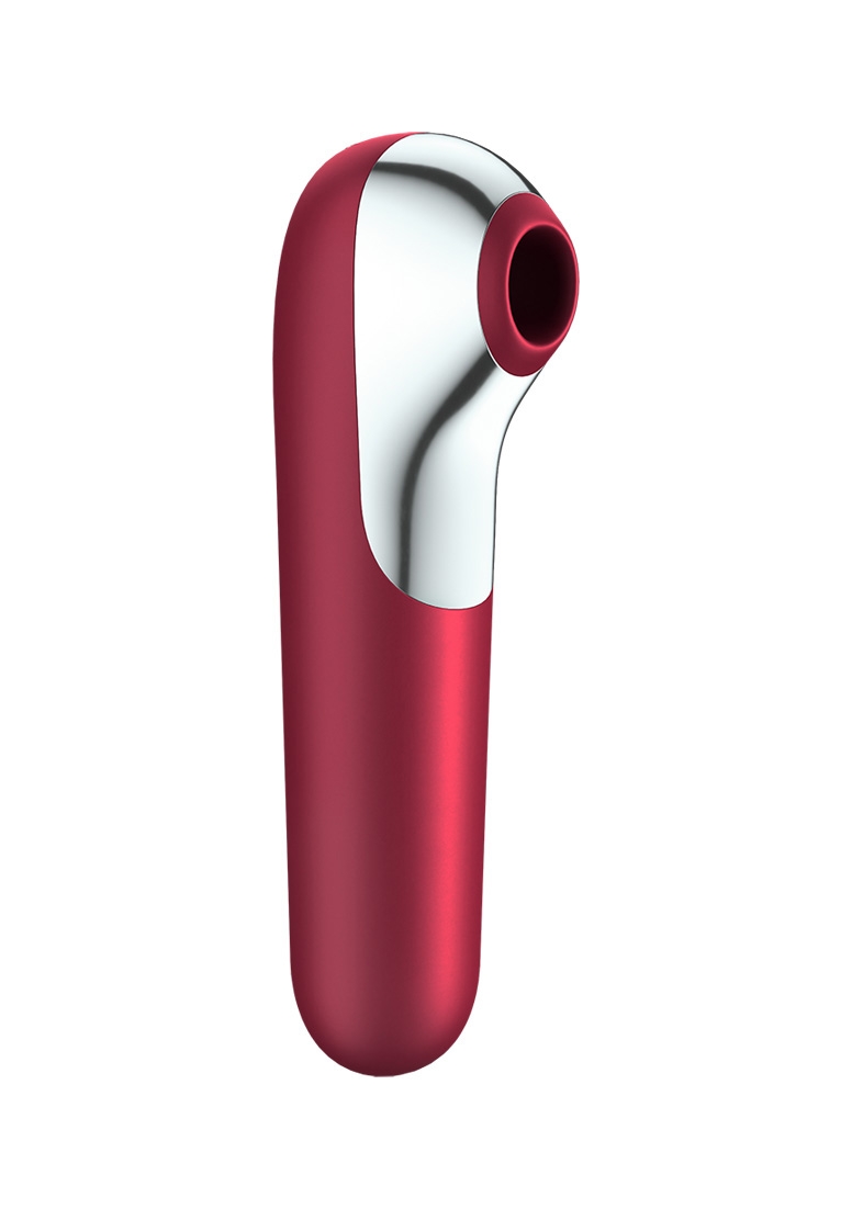 Dual Love Air Pulse Vibrator - Red