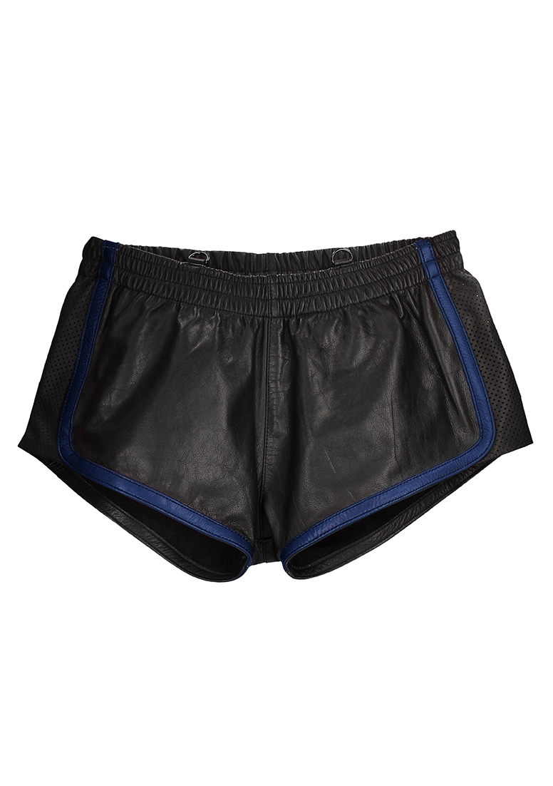 Versatile Shorts - Premium Leather - Black/Blu - S/M