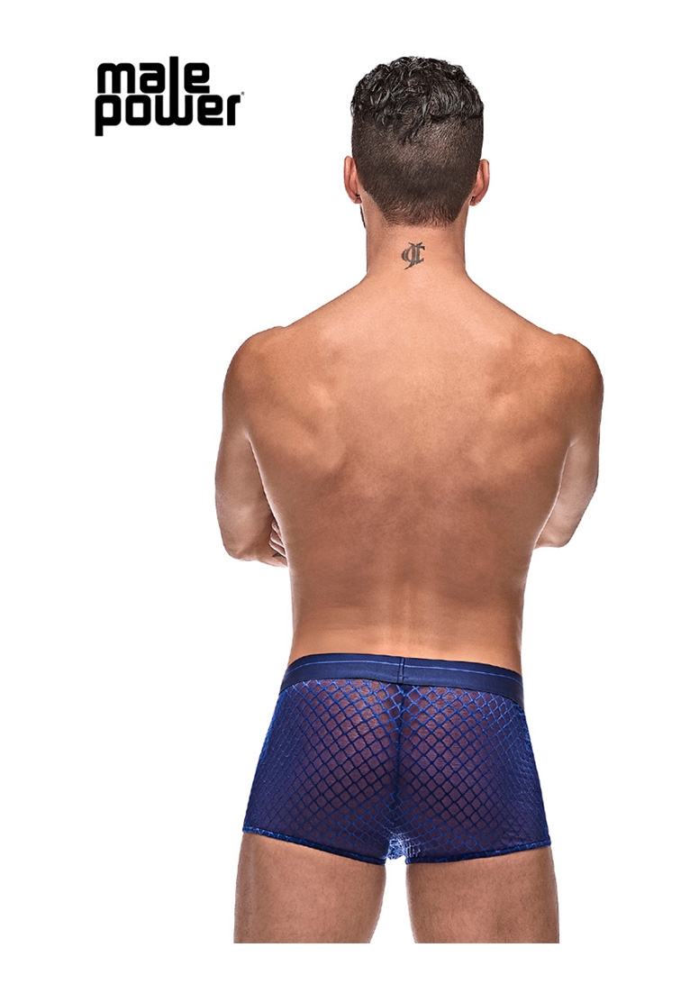 Diamond Mesh - Mini Short  - Navy - M