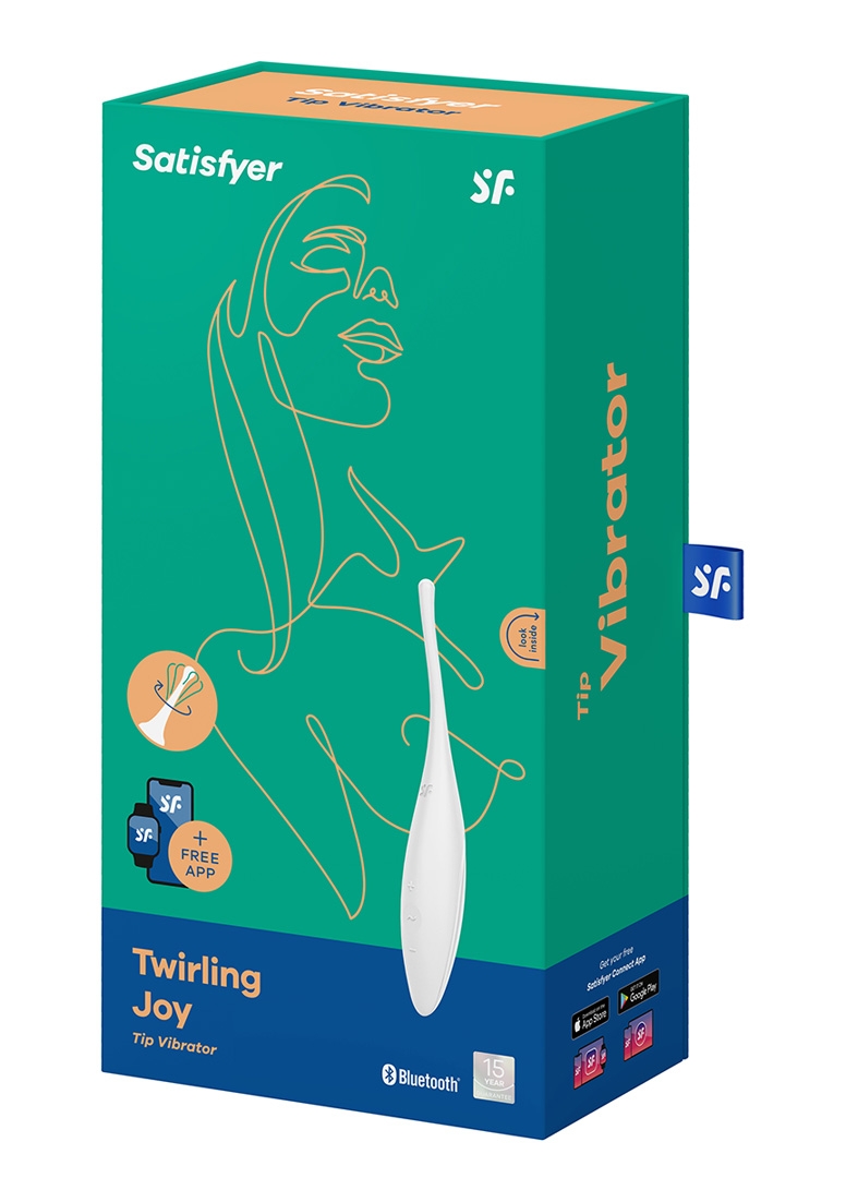 Twirling Joy Tip Vibrator - White