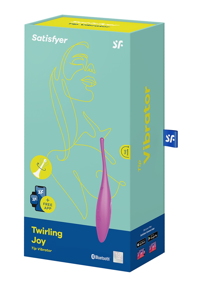 Twirling Joy Tip Vibrator - Fuchsia