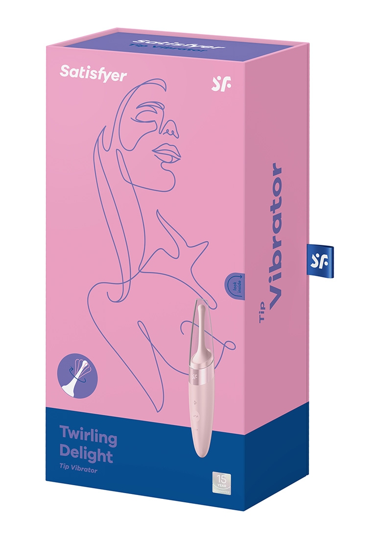 Twirling Delight Tip Vibrator - Rose