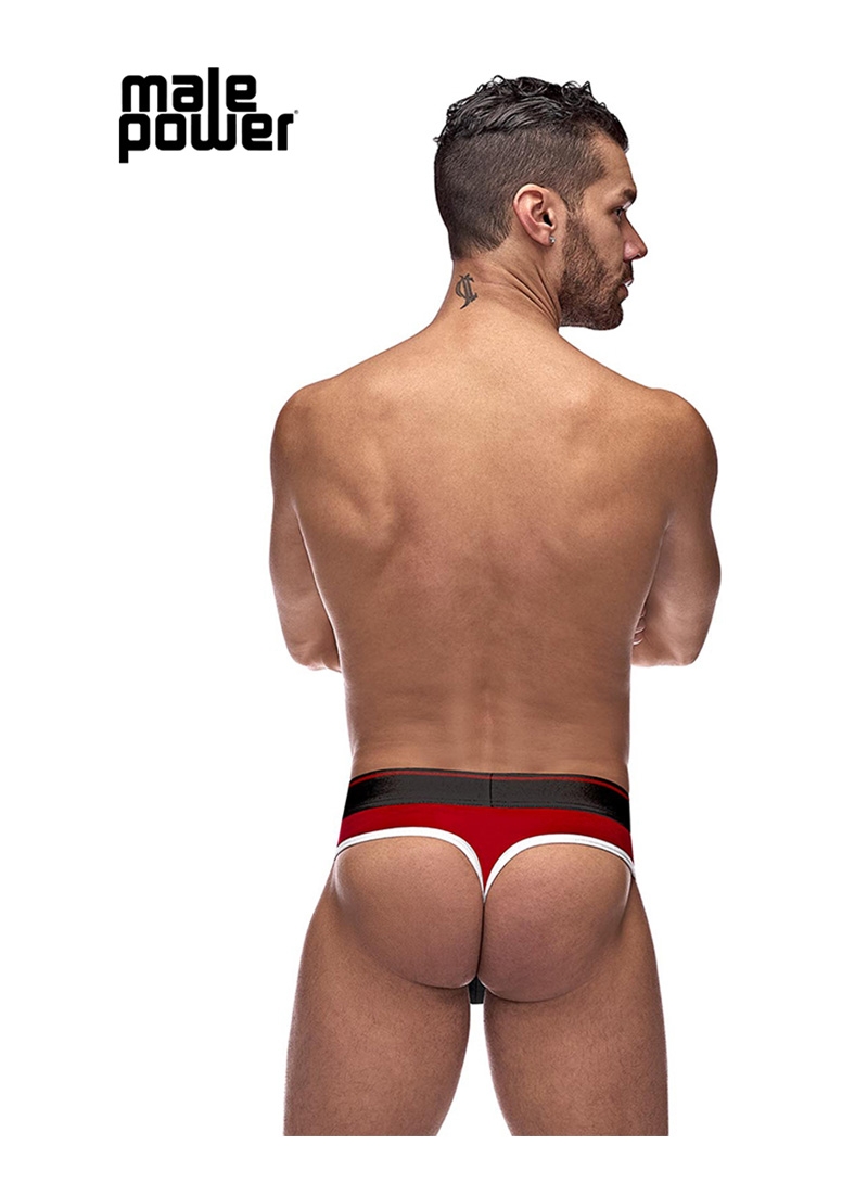 Retro Sport - Panel Thong - Black - L/XL