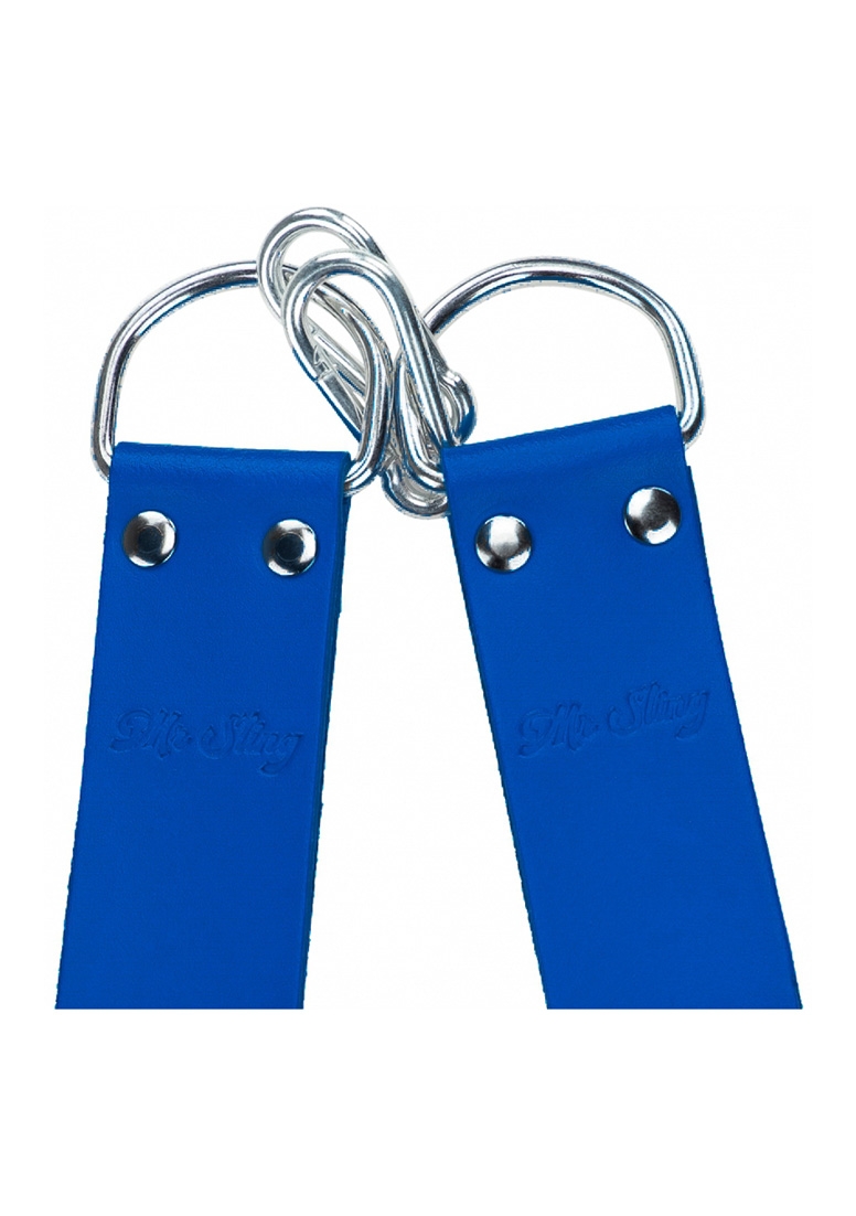 Leather sling loops - Blue