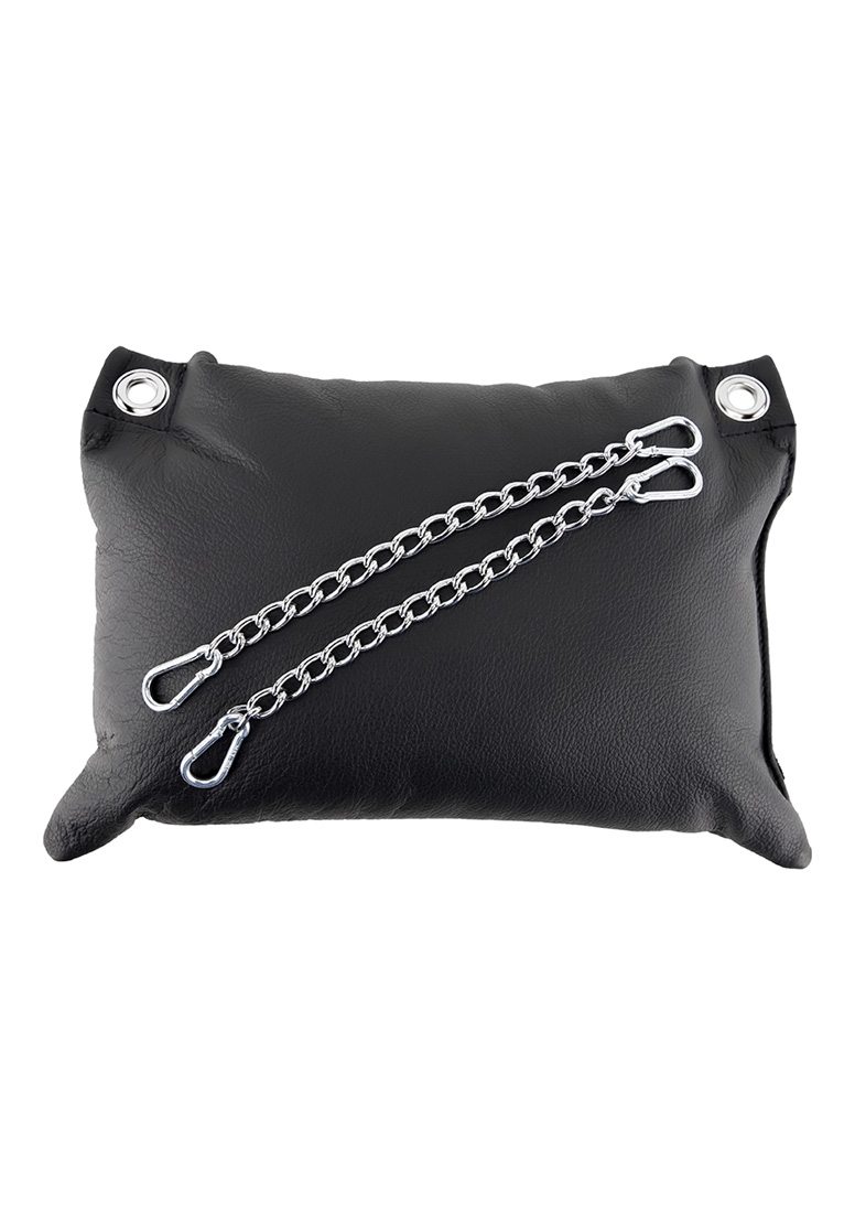 Leather pillow - Black