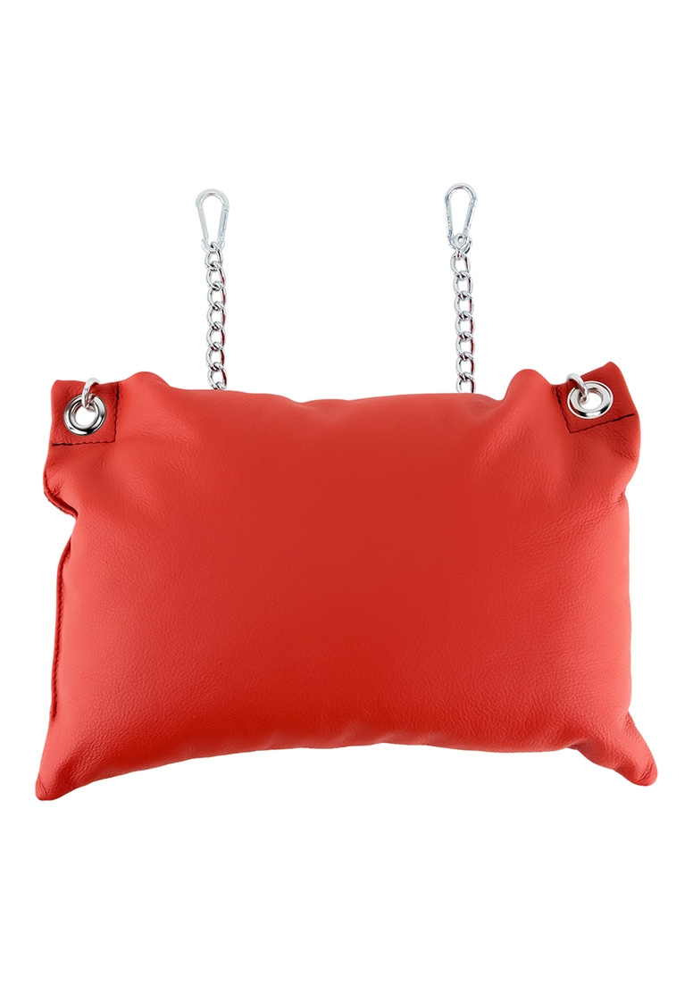 Leather pillow - Red