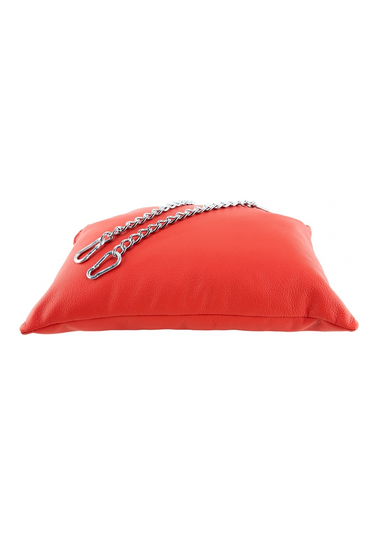 Leather pillow - Red