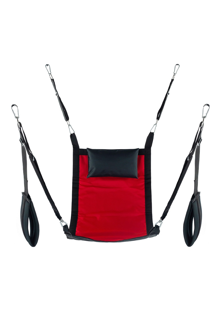 Rectangular canvas sling - 4 points - Full set - Red