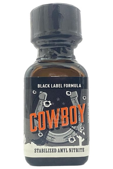 cowboy black label poppers 24ml