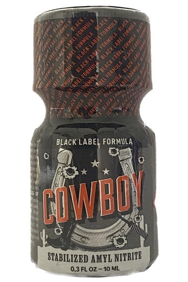 cowboy black label poppers 10ml