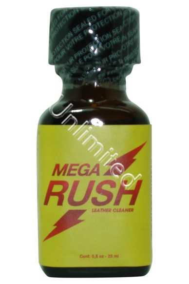 * mega rush poppers 24ml (etiket heeft waterschade)