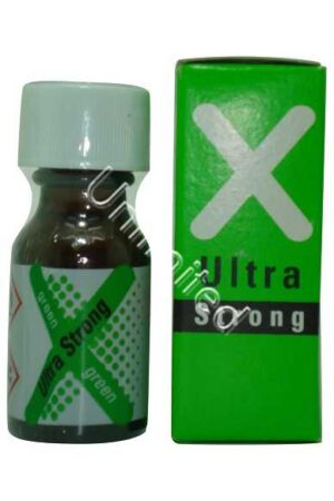 x ultra strong green poppers 15ml