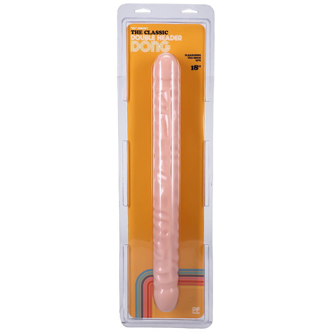 Jr. Veined Double Dong 18inch Flesh