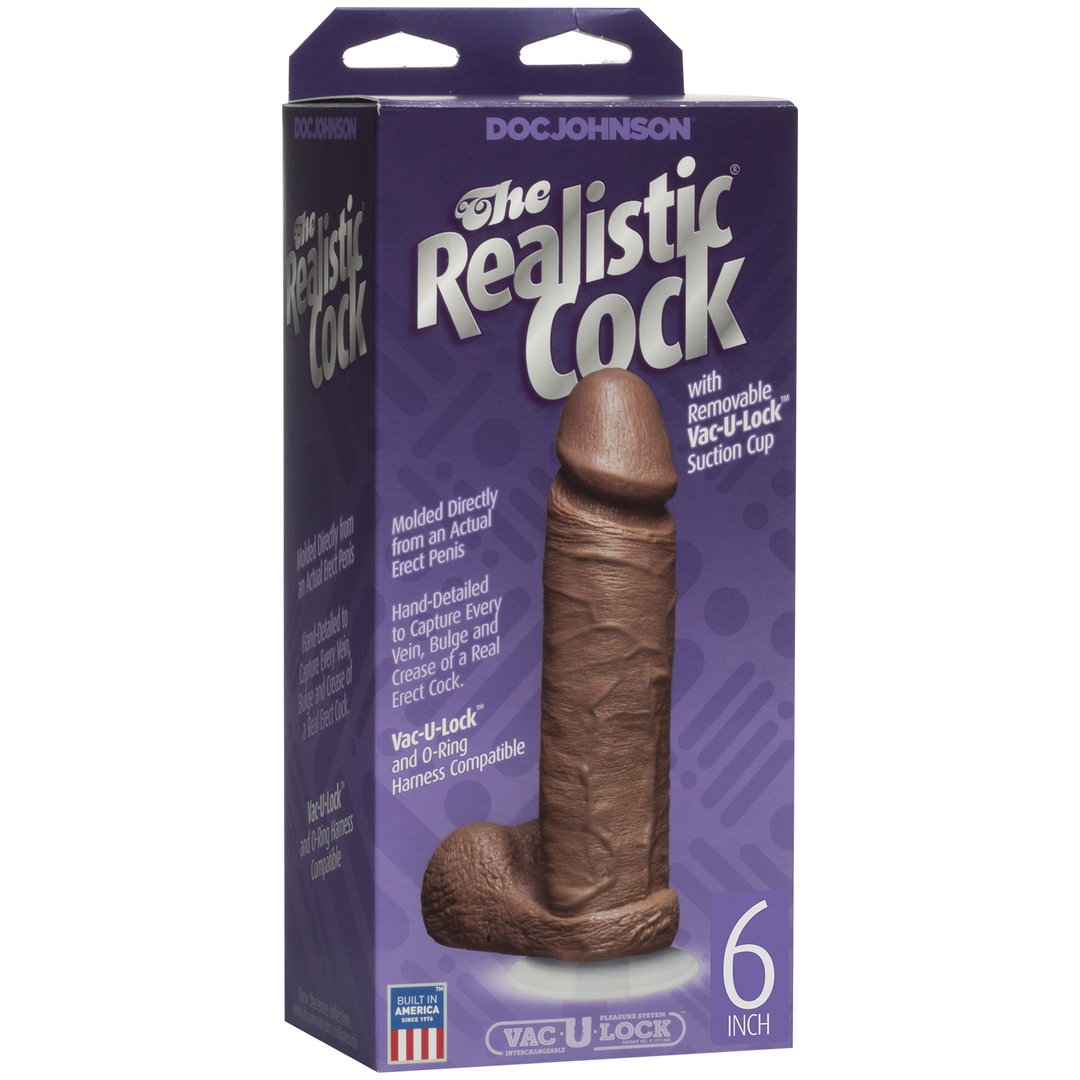 Realistic Cocks -  6 Inch - Mullato