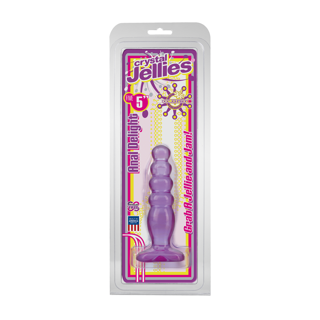 Crystal Jellies - Anal Delight - 5 Inch - Purple