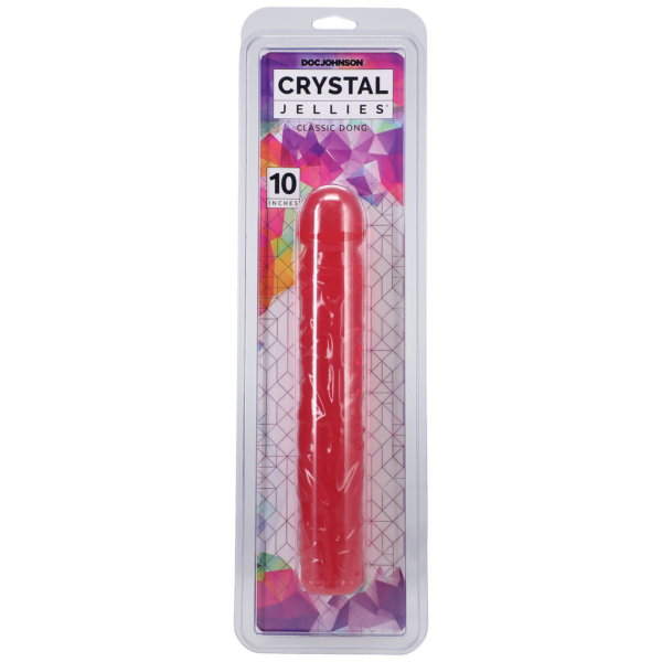 Crystal Jellies - 10 Inch Classic Dong - Pink