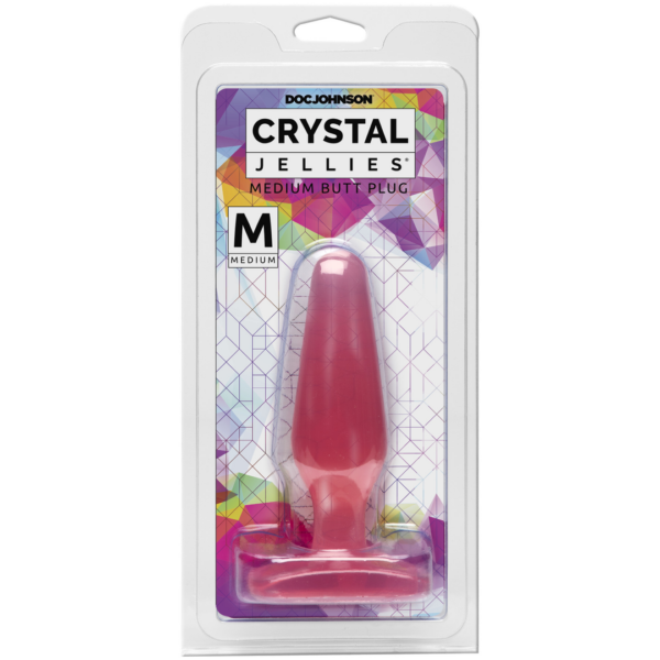 Crystal Jellies - Medium Butt Plug - Pink