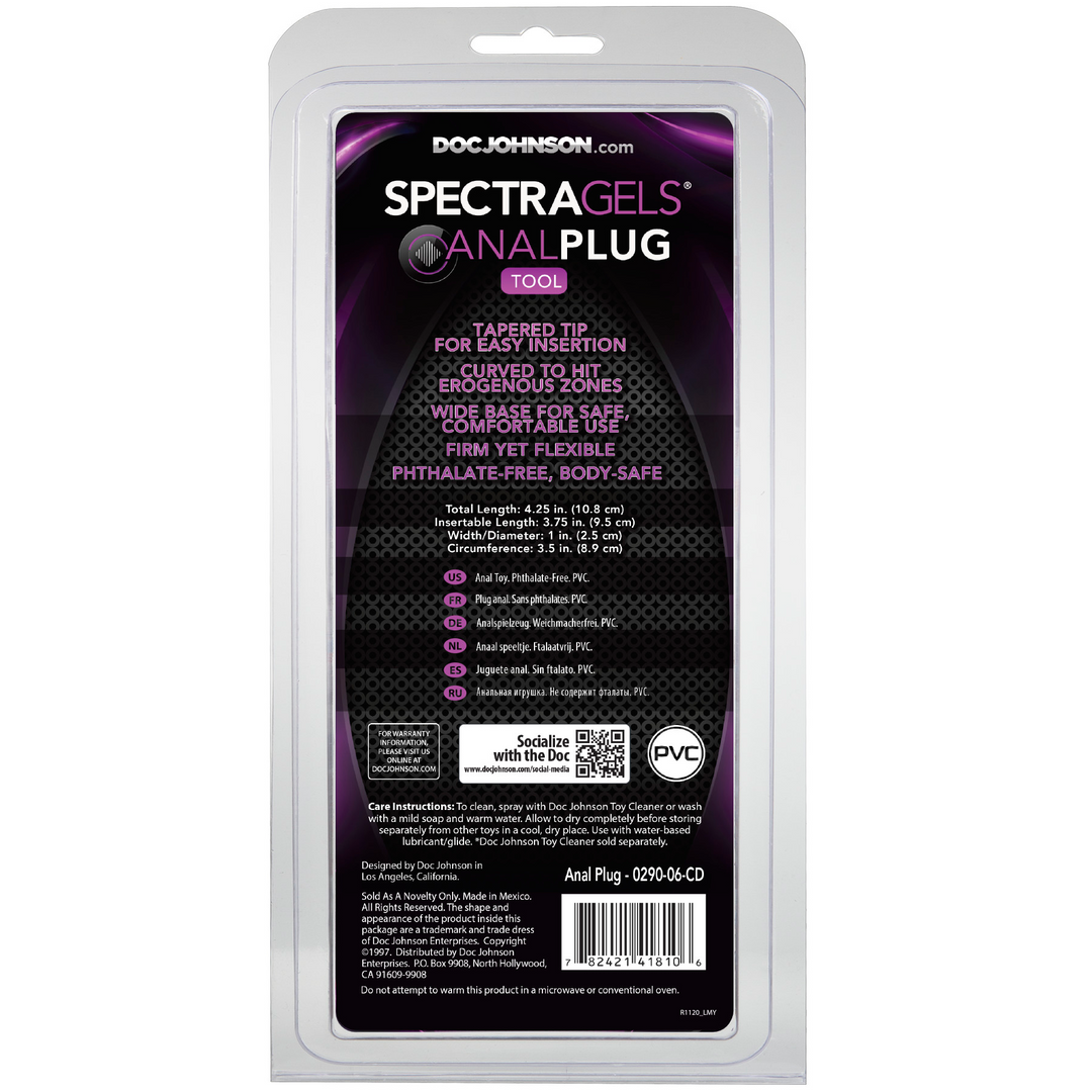 SpectraGels - Anal Plug Tool - Purple