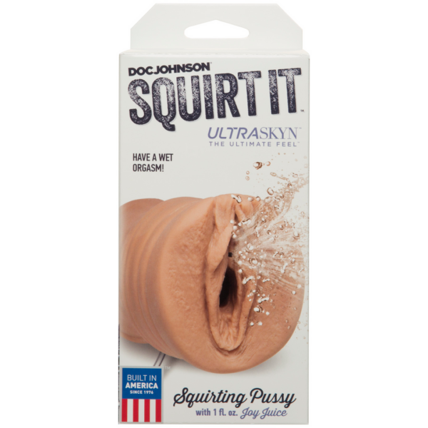 Squirt It - Squirting Pussy with 1 fl. oz. Joy Juice - Brown