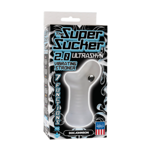 The Super Sucker 2.0 - ULTRASKYN Vibrating Stroker - Clear