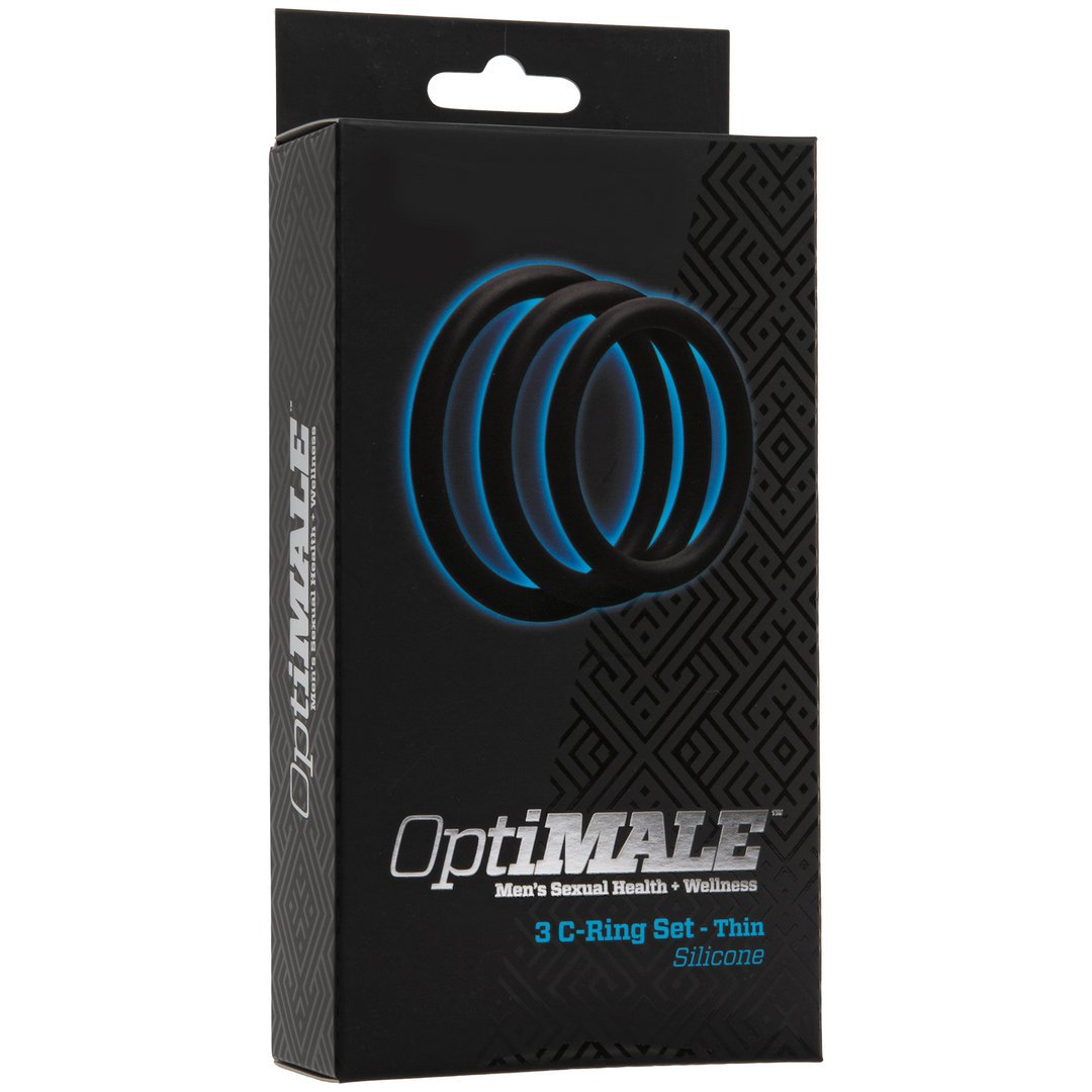 OptiMALE C-Ring 3 Set Black Thin