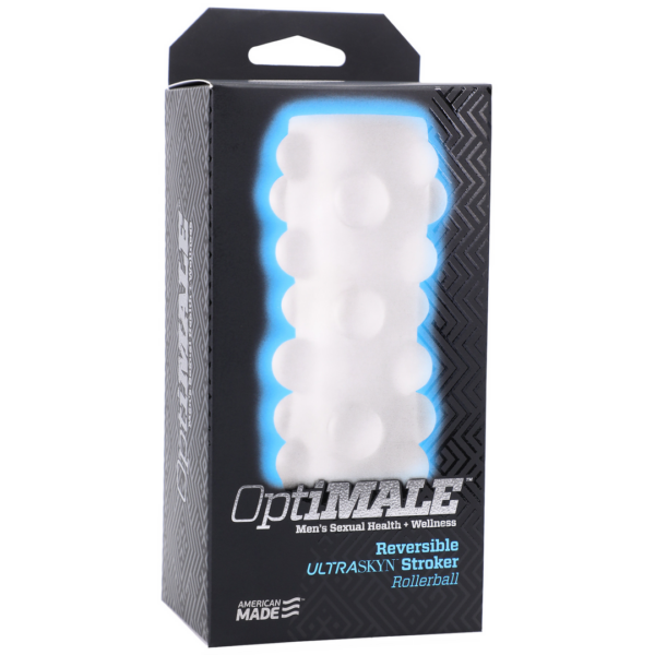 OptiMALE - Reversible ULTRASKYN Stroker - Rollerball - White