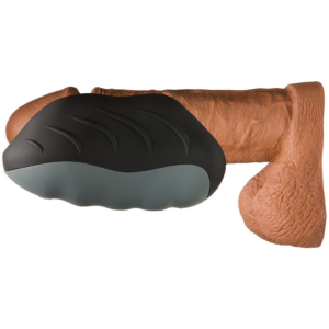 OptiMALE - Silicone Warming Stroker - Vibrating - Black