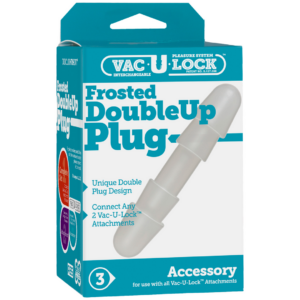 Vac-U-Lock - Frosted Double Up Plug - White