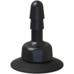 Deluxe 360° Swivel Suction Cup Plug - Black