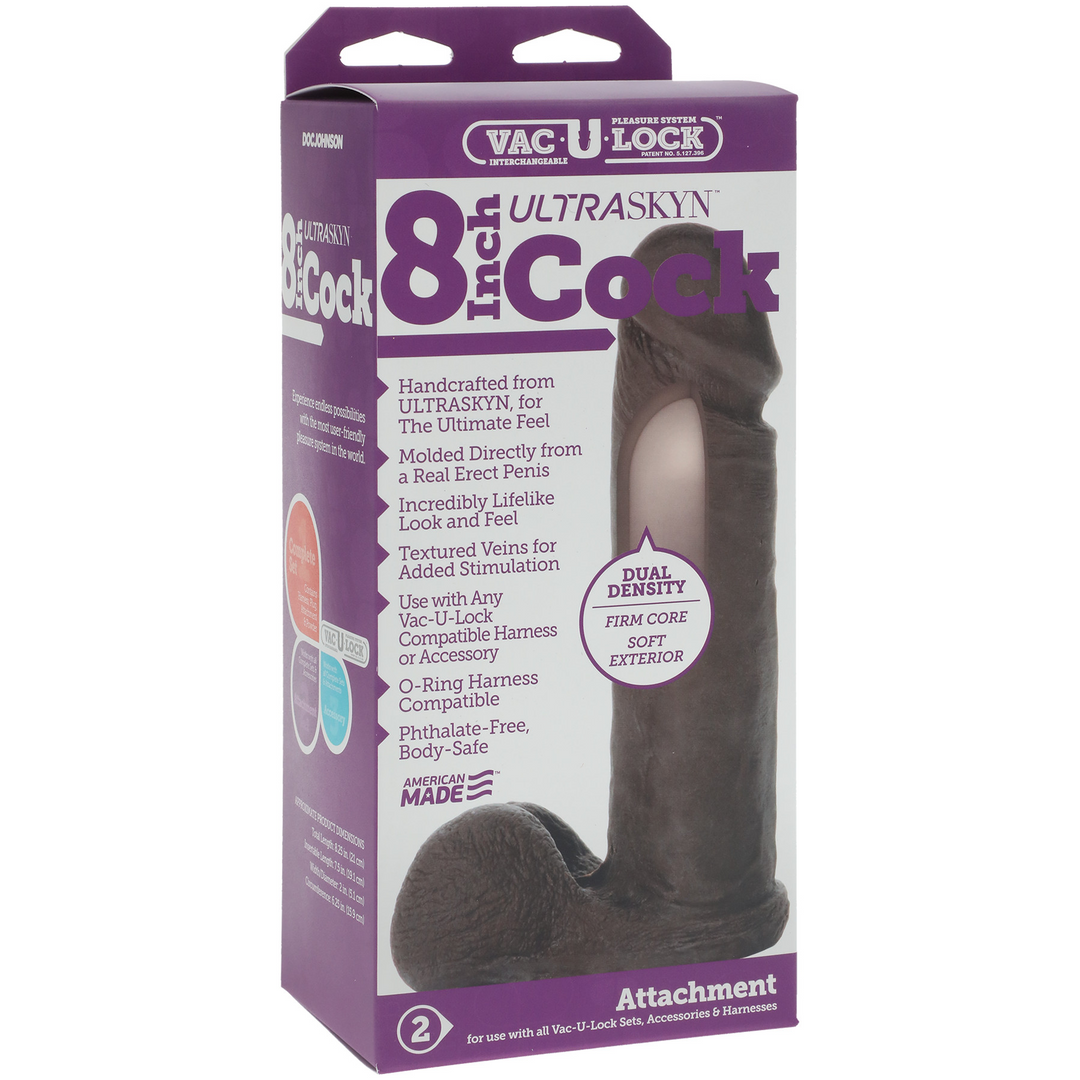 Vac-U-Lock Ur3 Cock Black 8" (20xcm)