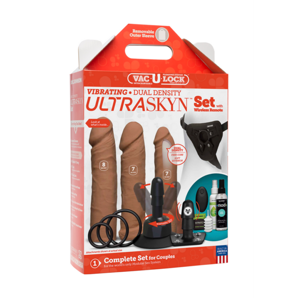 Vibrating Dual Density ULTRASKYN Set - Caramel