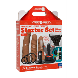 Vibrating Dual Density Starter Set - Caramel