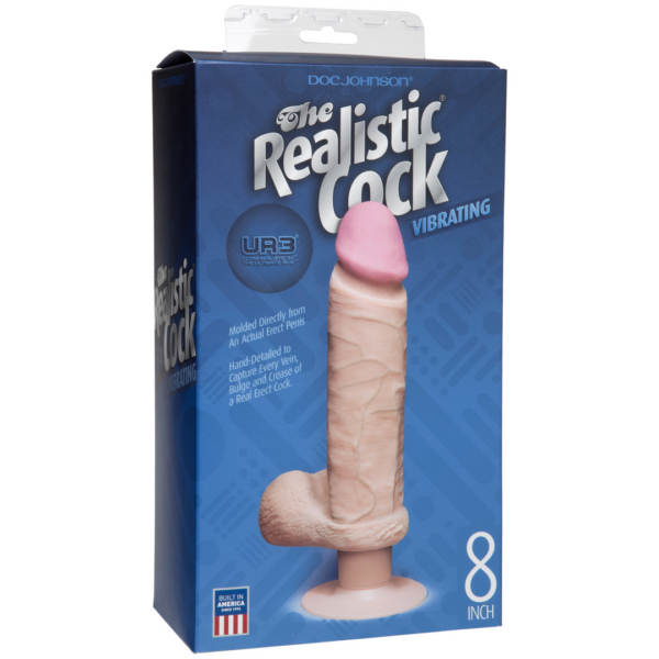 The Realistic Cock - UR3 - Vibrating 8 Inch - Skin