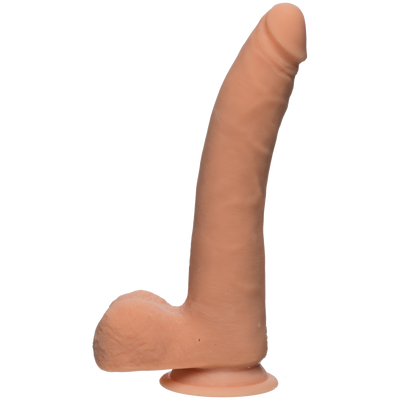 The D - Realistic D - Slim 9 Inch with Balls - Ultraskyn - Flesh