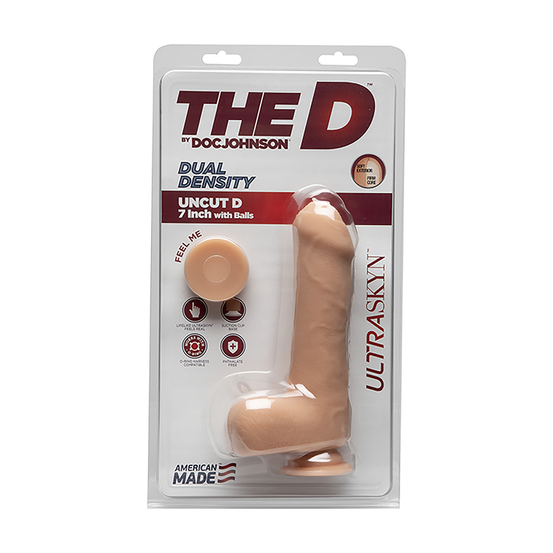 Uncut D - 7 Inch with Balls - ULTRASKYN - Vanilla