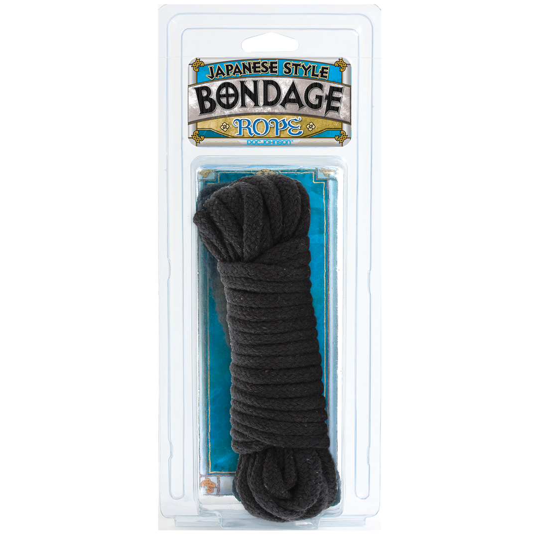 Cotton Bondage Rope Japanesse - Style Black