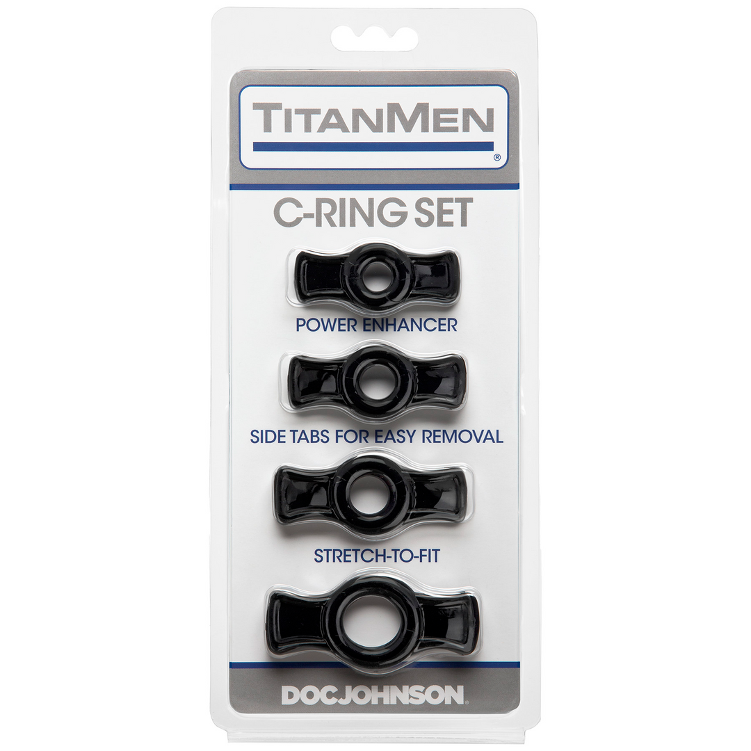 TitanMen - Cock Ring Set Black