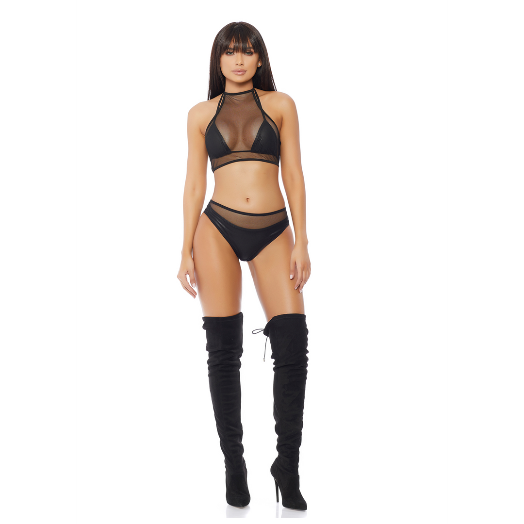 Impulse Top and Panty - Black L/XL