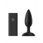 ACE LARGE Remote Control Vibrating Butt Plug - Black