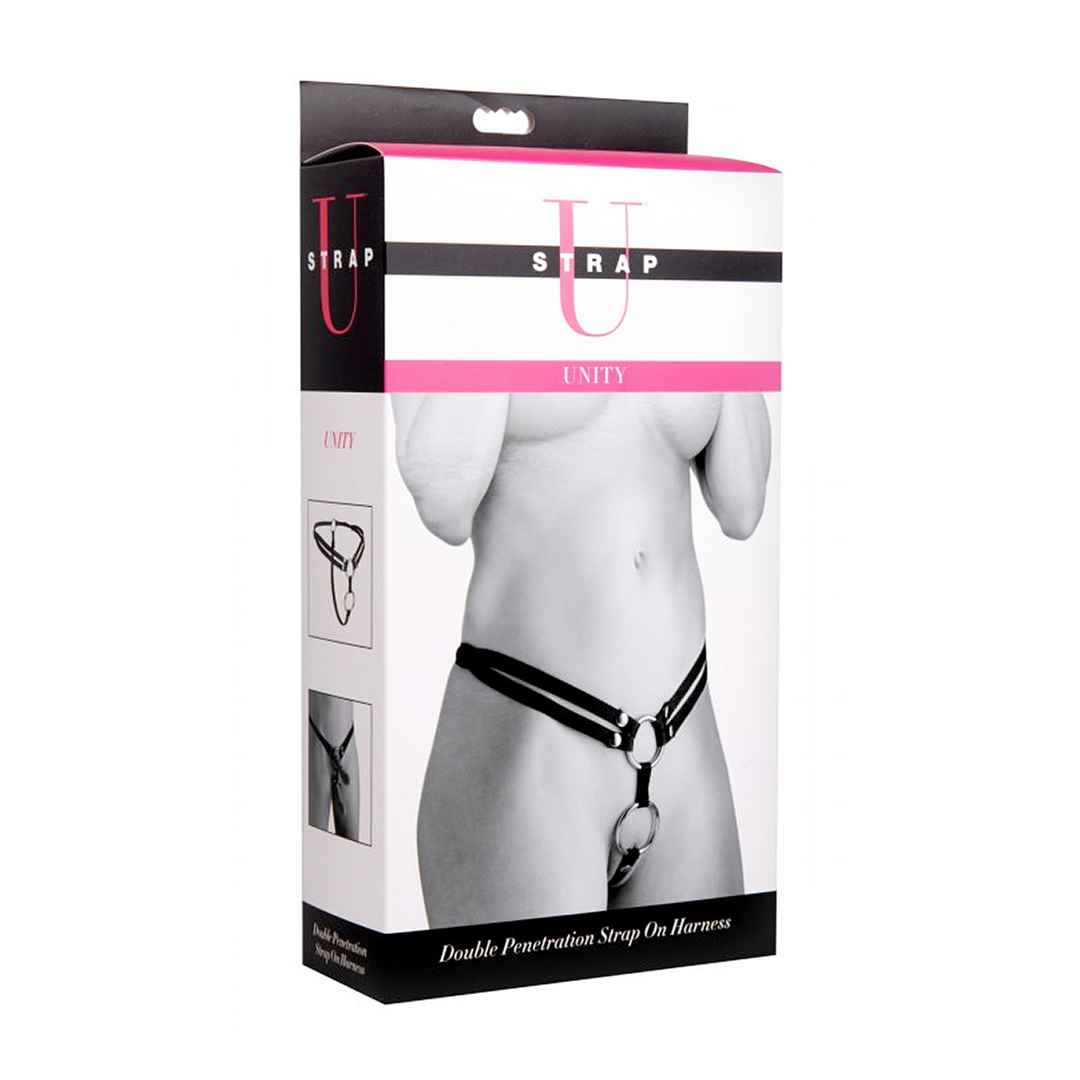 Unity Double Penetration Strap On Harness