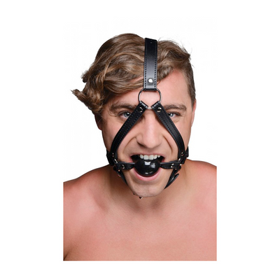 Strict - Head Harness with Ball Gag 1.5"