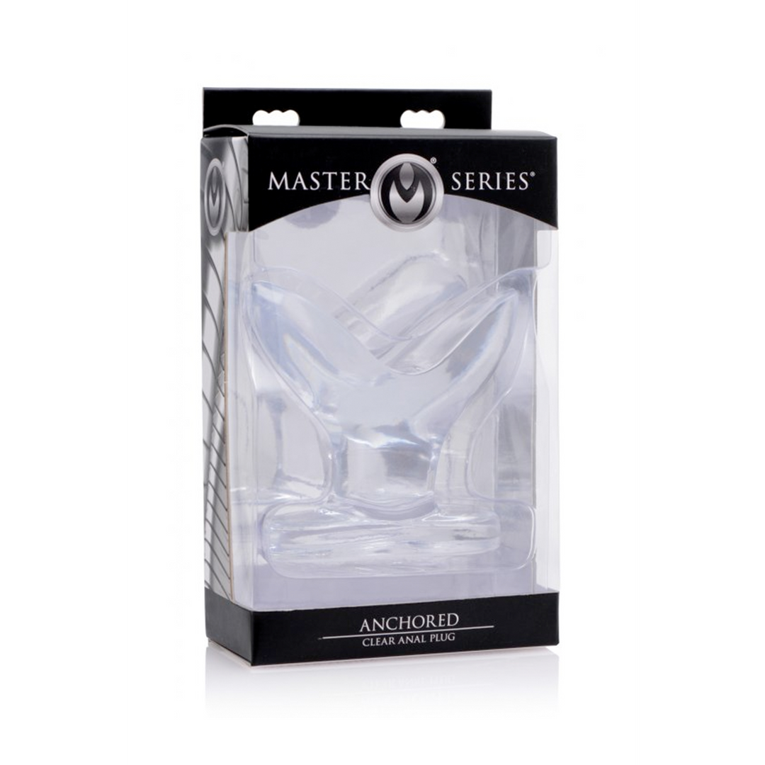 Master Series - Anchored Clear Anal Plug