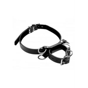 Frog Tie Kneeling Bondage Restrant System - Black