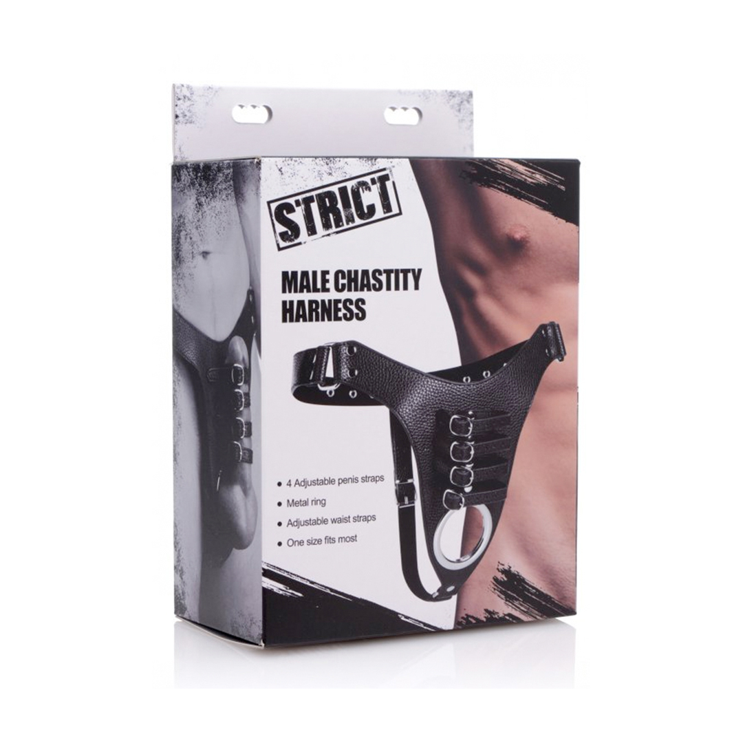 Strict - Male Chasitty Harness - Black