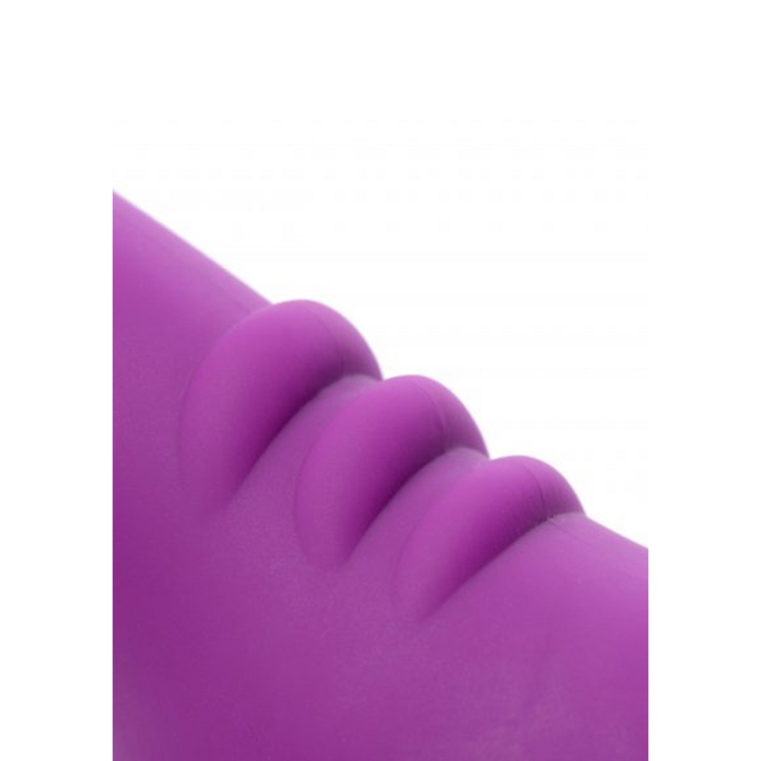 ROYAL REVOLVER Vibrating Silicone Strapless Strap On - Purpl