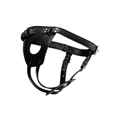 Master Series - Ass Holster Anal Plug Harness - Black